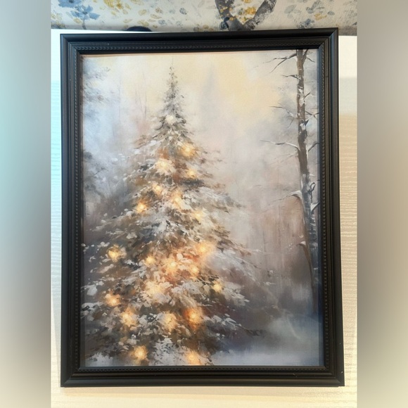 Image showcasing Calm Lake Reflection Canvas Wall Art, Blue Nature Landscape ... - Etsy